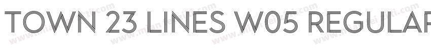 Town 23 Lines W05 Regular Outer字体转换